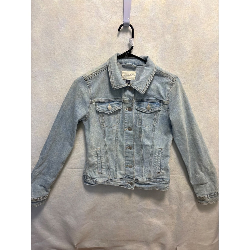 Universal Thread Denim Jacket Kids XS Blue Excellent Classic Light Wash Trucker